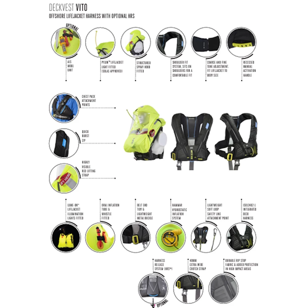 Spinlock Deckvest VITO Hammar 170N Life Jacket