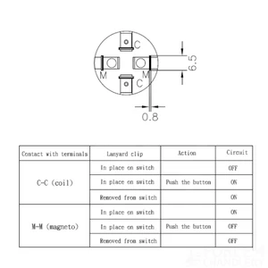 Osculati Safety Kill Switch & Kill Cord