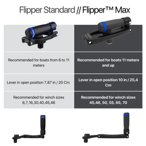 EasySea Flipper™ Max Folding Winch Handle - 10 Inch