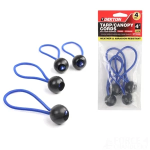 Dekton Tarpaulin / Canopy Bungee Ties (4 Pack) 
