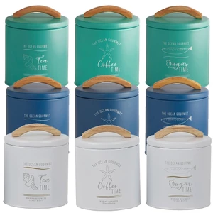 Marine Business Tea, Coffee & Sugar Jars - Set of 3 