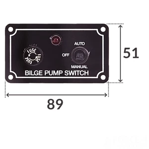 Force 4 Bilge Pump Switch Fused - Toggle