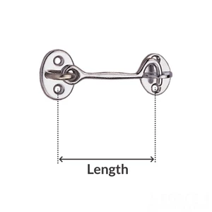 Force 4 Door Hook Chromed Brass 