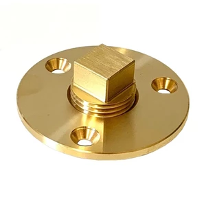 Force 4 Brass Square Head Drain Bung and Socket 