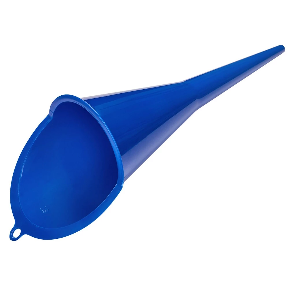 Long Neck Wide Plastic Funnel 465mm x 130mm