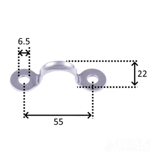 Seasure Extra Large Deck Eye (2pk) 22mm x 55mm 
