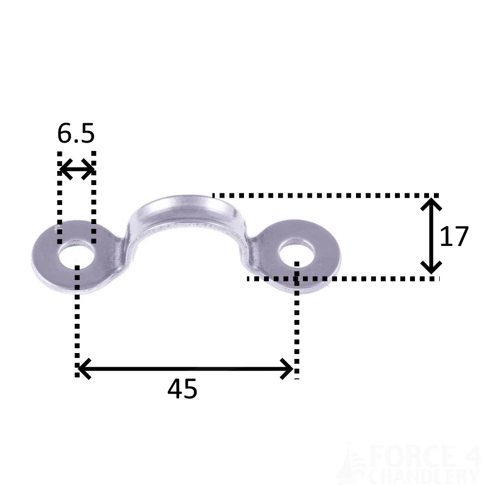 Large Deck Eye (2pk) 17mm x 45mm