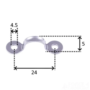 Seasure Small Deck Eye (4pk) 5mm x 24mm
