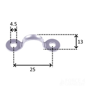 Medium Narrow Deck Eye (2pk) 13mm x 25mm