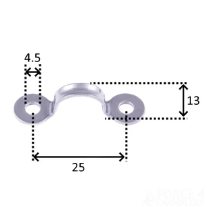 Seasure Medium Narrow Deck Eye (2pk) 13mm x 25mm
