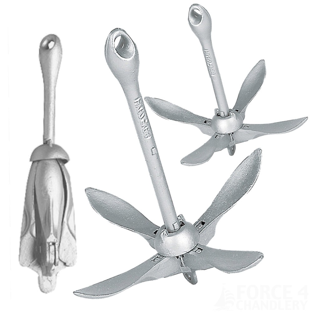 Seachoice 9 Lb Galvanized Folding Grapnel Anchor – For Boats 5-18 Ft