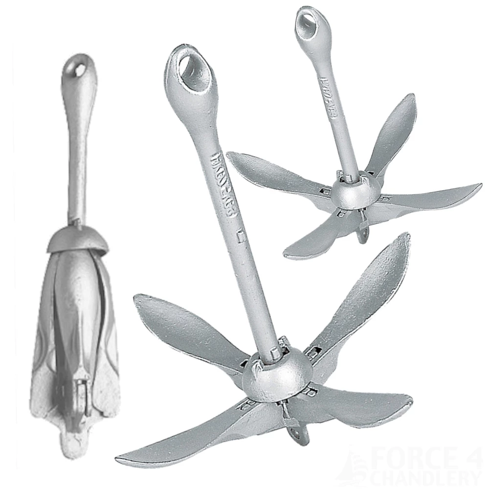 Force 4 Folding Grapnel Anchor Galvanised