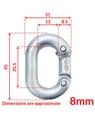 Galvanised Chain Link 8mm