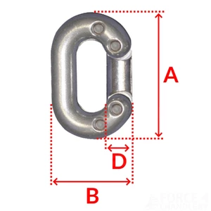 Osculati Stainless Steel Calibrated Chain Joining Links