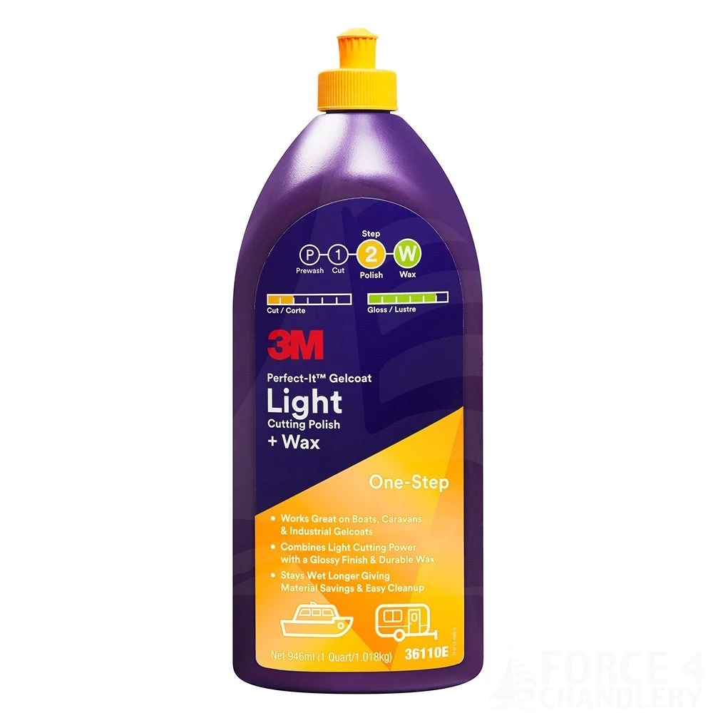 3M Perfect-It Gelcoat Light Cutting Polish & Wax 