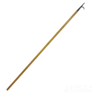 Force 4 Wooden Boat Hook with Chromed Brass Head 