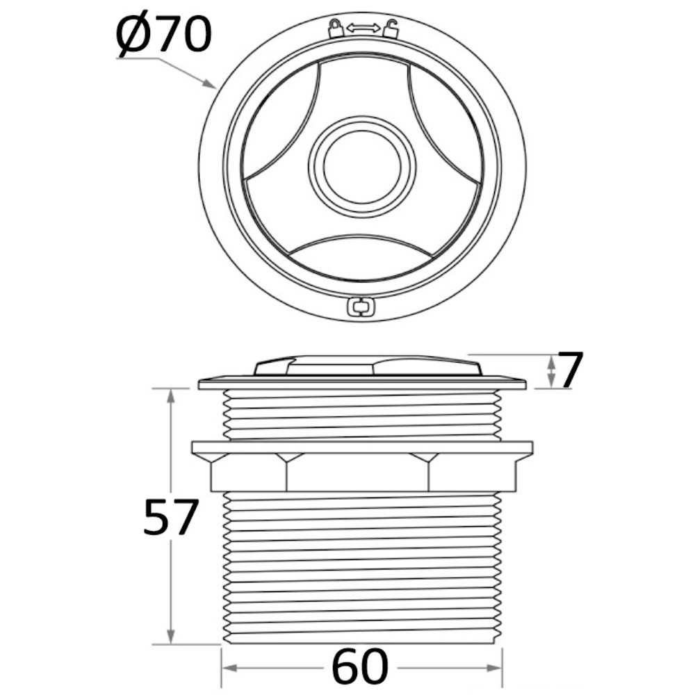 Locking Windlass Deck Foot Switch