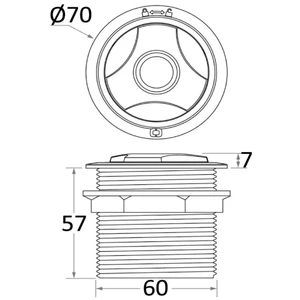 Osculati Locking Windlass Deck Foot Switch 