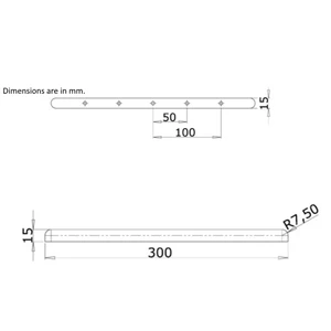 Osculati Stainless Steel Cleat Chafe Rubbing Strake 