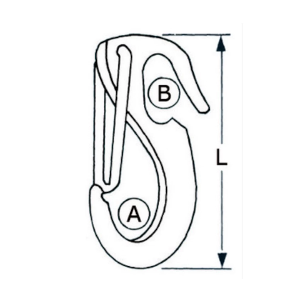 Stainless Steel Snap Hooks for Hank-On Jibs