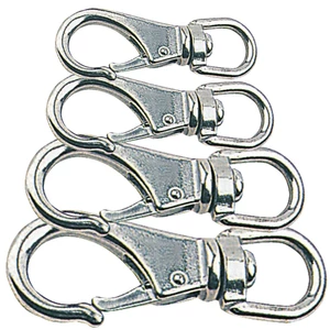Force 4 Stainless Steel Swivel Snap Hooks