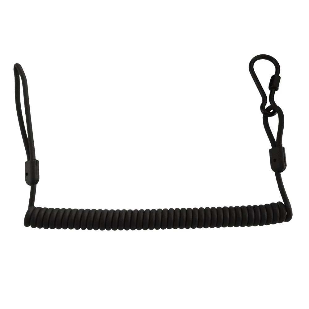 Spiroll Kevlar Lanyard with Snap Clip & Carabiner