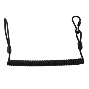 Spiroll Kevlar Lanyard with Snap Clip & Carabiner