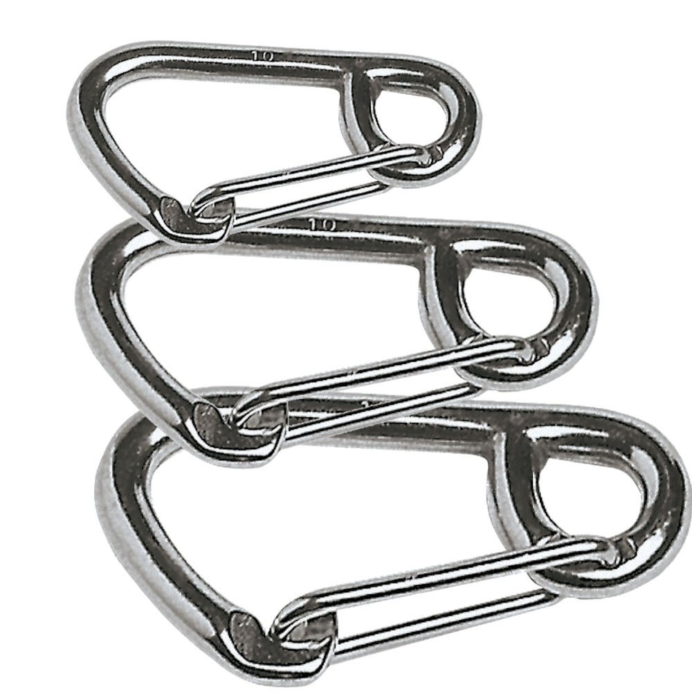 Snap Hook Wide Opening Stainless Steel