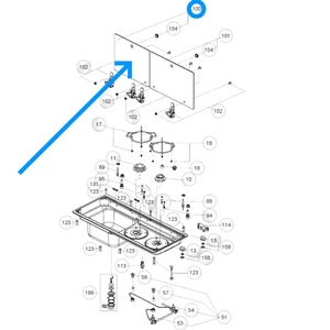 Dometic Glass Sink/Hob Cover - Left Side 