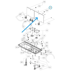 Dometic Glass Sink/Hob Cover - Right Side 