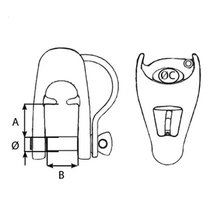 Wichard MXEvo Captive Pin Shackle Block 