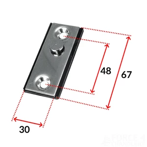 Lalizas Ladder Fixing Plates - Stainless Steel
