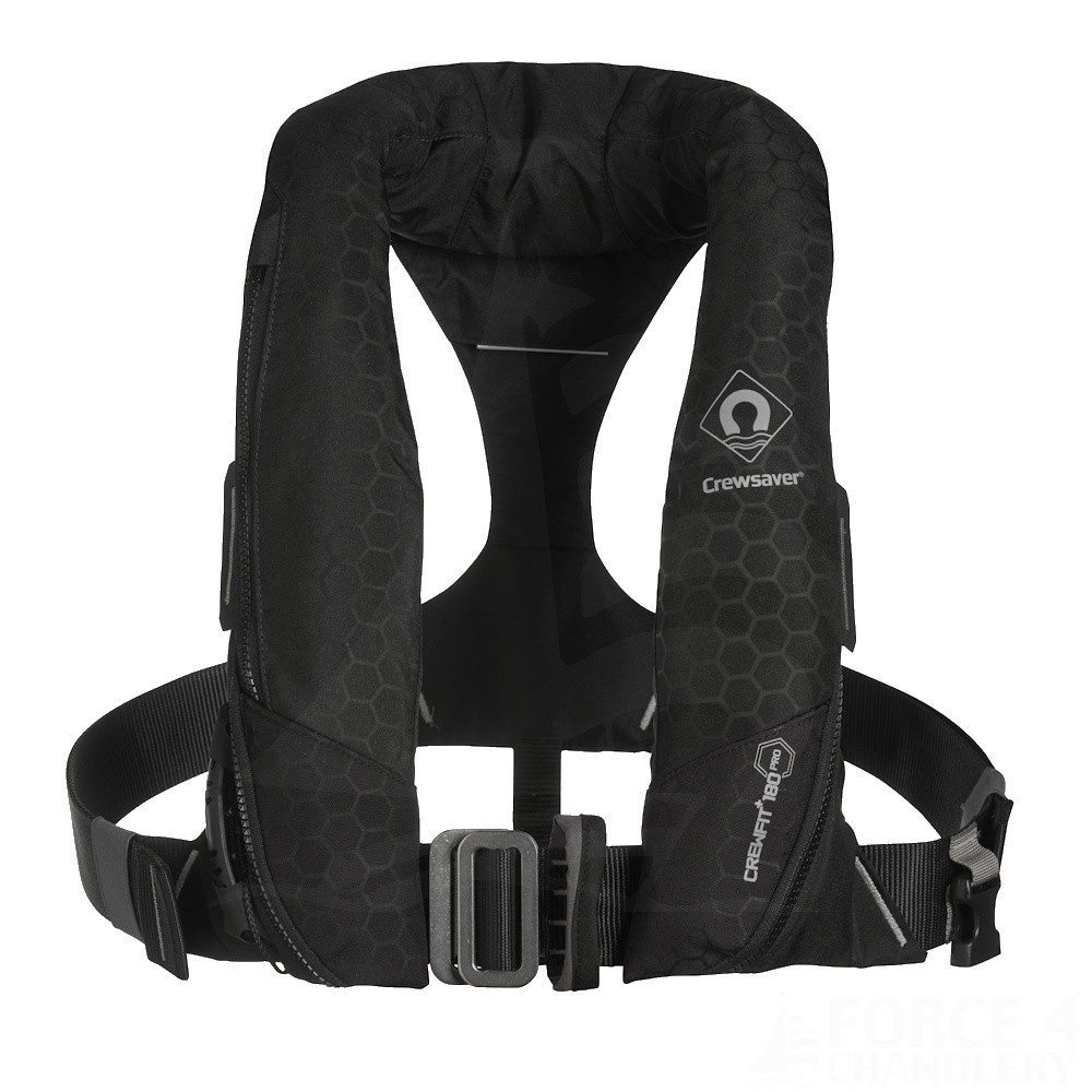 Crewfit Plus 180N Pro Auto/Harness Life Jacket with Hood & Light