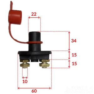 Force 4 Battery Isolation Switch with Key 
