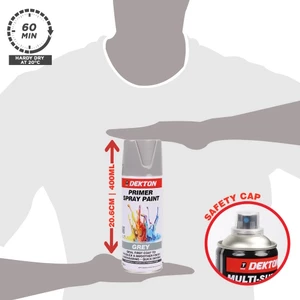 Dekton Primer Spray Paint - Grey