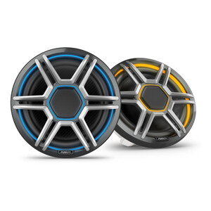 Fusion Damaged Box Apollo 6.5 Grey LED Marine Speakers 