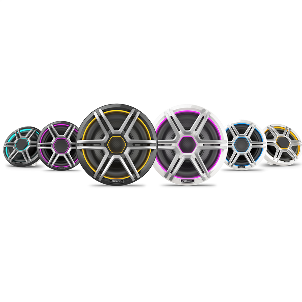 Damaged Box Apollo 6.5 Grey LED Marine Speakers