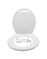 Seat & Lid for Deluxe Flush Toilets