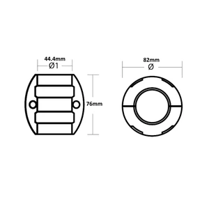 Tecnoseal Zinc Shaft Anode 