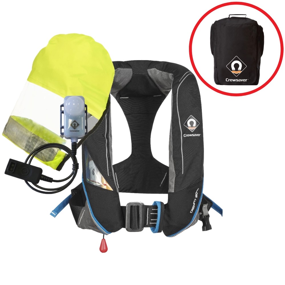 Crewfit 180N Pro HUDLITE Automatic Harness Lifejacket