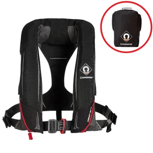 Crewsaver Crewfit 180 Pro Auto Harness Life Jacket - Black Red