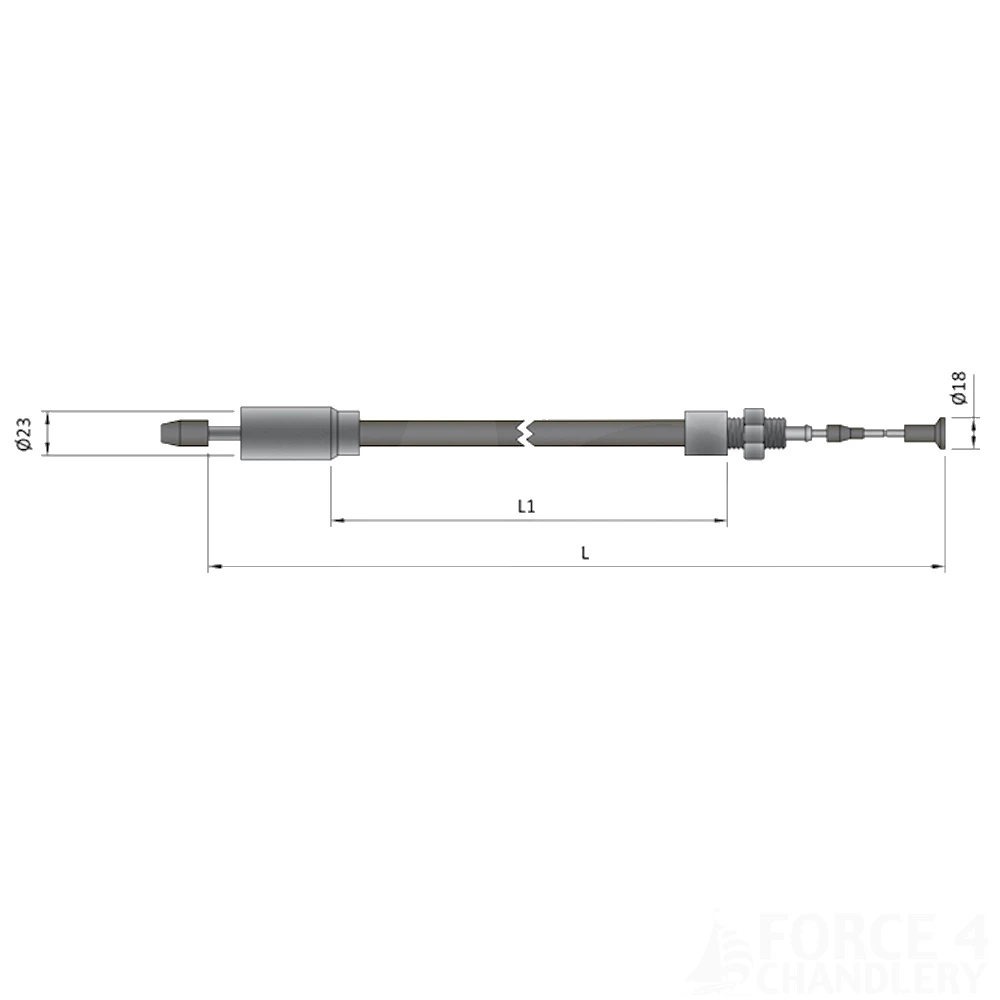 Longlife Detachable Bowden Brake Cable Knott & Ifor Williams Trailers