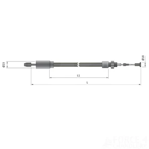 Maypole Longlife Detachable Bowden Brake Cable Knott & Ifor Williams Trailers 