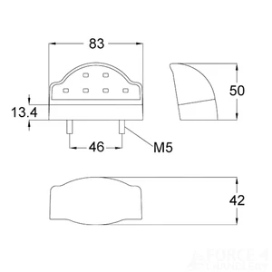 Maypole Trailer LED Number Plate Light