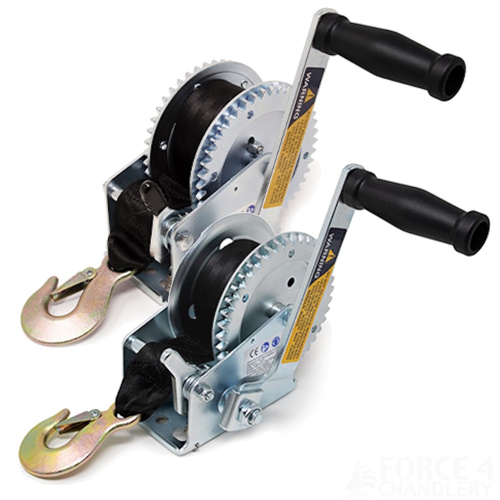 Trailer Winch With Strap and Hook