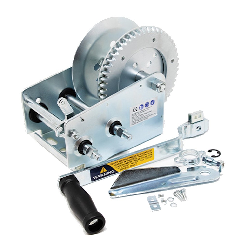 Heavy Duty 2-Speed Trailer Winch with Brake 1100kg