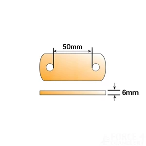 Maypole Boat Trailer U-Bolt Backing Plate 50mm 