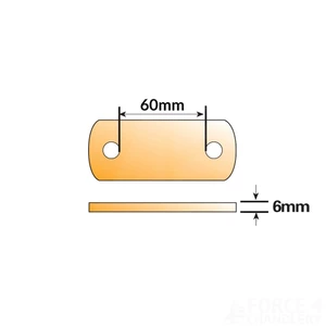Maypole Boat Trailer U-Bolt Backing Plate 60mm