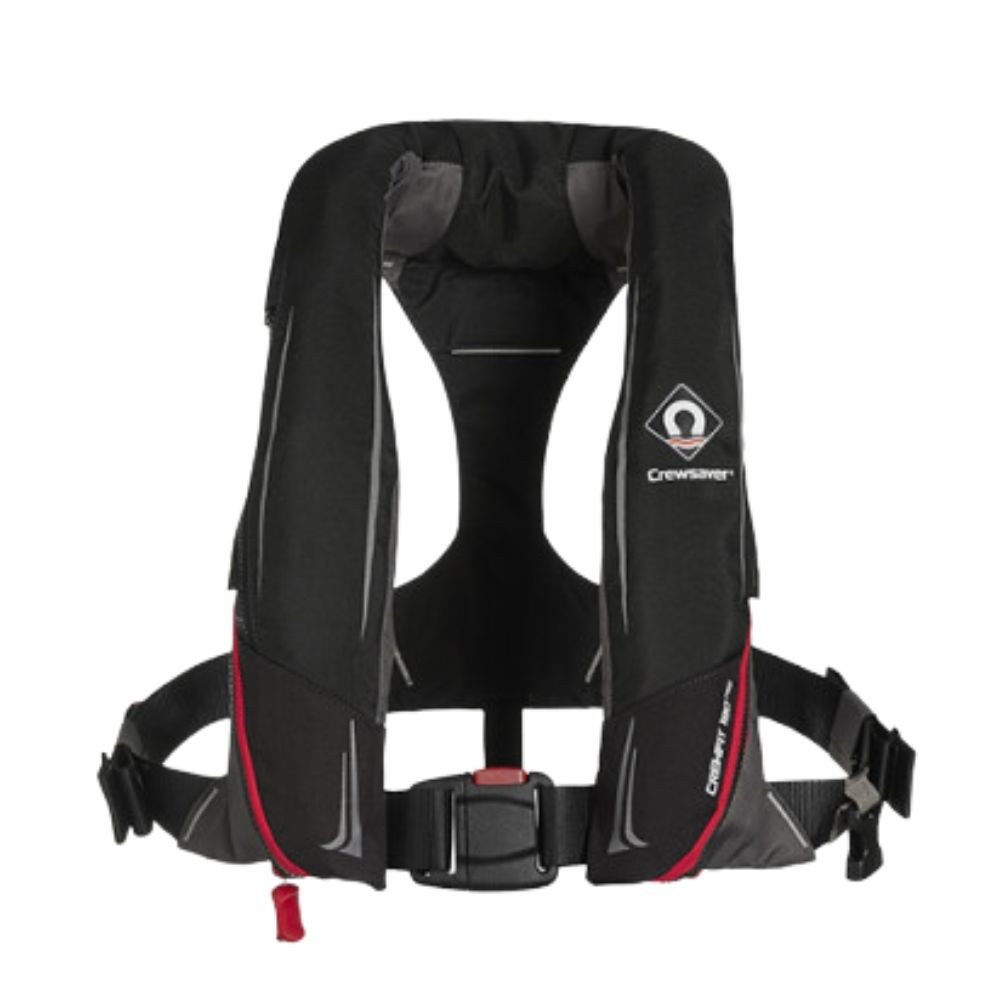 Crewfit 180 Pro Auto Life Jacket - Black Red