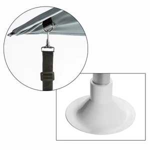 Force 4 Portable Bimini Sun Awning White DAMAGED BOX 